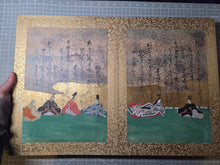 Load image into Gallery viewer, Senzai Wakashu Gajo (Collection of a Thousand Years Illustrated Collection), Circa 1650-1750. A Rare and Sumptuously Illuminated Manuscript of Books 1-3 of this Imperially Commissioned Anthology of Japanese Poetry, with 46 Yamato-E Paintings