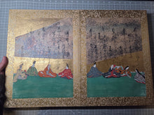 Load image into Gallery viewer, Senzai Wakashu Gajo (Collection of a Thousand Years Illustrated Collection), Circa 1650-1750. A Rare and Sumptuously Illuminated Manuscript of Books 1-3 of this Imperially Commissioned Anthology of Japanese Poetry, with 46 Yamato-E Paintings