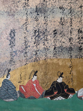 Load image into Gallery viewer, Senzai Wakashu Gajo (Collection of a Thousand Years Illustrated Collection), Circa 1650-1750. A Rare and Sumptuously Illuminated Manuscript of Books 1-3 of this Imperially Commissioned Anthology of Japanese Poetry, with 46 Yamato-E Paintings