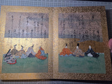 Load image into Gallery viewer, Senzai Wakashu Gajo (Collection of a Thousand Years Illustrated Collection), Circa 1650-1750. A Rare and Sumptuously Illuminated Manuscript of Books 8-10 of this Imperially Commissioned Anthology of Japanese Poetry, with 47 Large Paintings