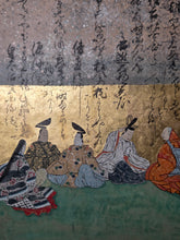 Load image into Gallery viewer, Senzai Wakashu Gajo (Collection of a Thousand Years Illustrated Collection), Circa 1650-1750. A Rare and Sumptuously Illuminated Manuscript of Books 8-10 of this Imperially Commissioned Anthology of Japanese Poetry, with 47 Large Paintings