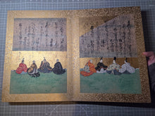 Load image into Gallery viewer, Senzai Wakashu Gajo (Collection of a Thousand Years Illustrated Collection), Circa 1650-1750. A Rare and Sumptuously Illuminated Manuscript of Books 8-10 of this Imperially Commissioned Anthology of Japanese Poetry, with 47 Large Paintings
