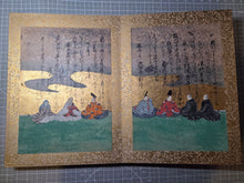 Load image into Gallery viewer, Senzai Wakashu Gajo (Collection of a Thousand Years Illustrated Collection), Circa 1650-1750. A Rare and Sumptuously Illuminated Manuscript of Books 8-10 of this Imperially Commissioned Anthology of Japanese Poetry, with 47 Large Paintings