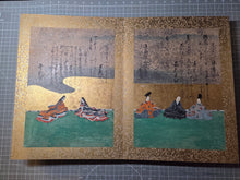 Load image into Gallery viewer, Senzai Wakashu Gajo (Collection of a Thousand Years Illustrated Collection), Circa 1650-1750. A Rare and Sumptuously Illuminated Manuscript of Books 8-10 of this Imperially Commissioned Anthology of Japanese Poetry, with 47 Large Paintings