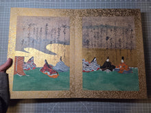 Load image into Gallery viewer, Senzai Wakashu Gajo (Collection of a Thousand Years Illustrated Collection), Circa 1650-1750. A Rare and Sumptuously Illuminated Manuscript of Books 8-10 of this Imperially Commissioned Anthology of Japanese Poetry, with 47 Large Paintings