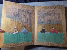 Load image into Gallery viewer, Senzai Wakashu Gajo (Collection of a Thousand Years Illustrated Collection), Circa 1650-1750. A Rare and Sumptuously Illuminated Manuscript of Books 8-10 of this Imperially Commissioned Anthology of Japanese Poetry, with 47 Large Paintings