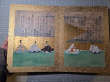 Load image into Gallery viewer, Senzai Wakashu Gajo (Collection of a Thousand Years Illustrated Collection), Circa 1650-1750. A Rare and Sumptuously Illuminated Manuscript of Books 8-10 of this Imperially Commissioned Anthology of Japanese Poetry, with 47 Large Paintings