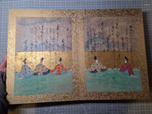 Load image into Gallery viewer, Senzai Wakashu Gajo (Collection of a Thousand Years Illustrated Collection), Circa 1650-1750. A Rare and Sumptuously Illuminated Manuscript of Books 8-10 of this Imperially Commissioned Anthology of Japanese Poetry, with 47 Large Paintings