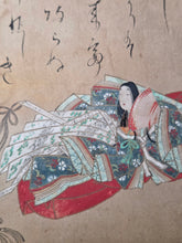 Load image into Gallery viewer, Nyōbō Sanjūrokkasen (The Thirty-Six Immortal Women Poets), Circa 1640-1691. An Incomplete, But Sumptuously Painted and Large, Rare Set of 25 of the 36 Immortal Women Poets, by one of the Tosa School Heads, and Head Imperial Court Painter