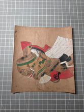 Load image into Gallery viewer, Sanjurokkasen Kameyama-in-hitsu Uta Fujiwara No Nobuzane Fude (The Thirty-Six Immortals of Poetry, with Poetry by Emperor Kameyama and Illustrations by Fujiwara Nobuzane),  Circa 1400-1450. A Set of 27 Paintings and 17 Illuminated Sheets of Calligraphy