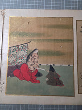 Load image into Gallery viewer, Gajō Kyūsoku Kasen-zu (Picture Album of the Resting Poets), Circa 1600-1700. A Rather Lively Cycle of the Sanjurokkasen enjoying Leisurely Practices, With Thirty-Six Illuminated Silk Paintings and Poetry