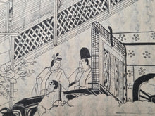 Load image into Gallery viewer, Eiri Genji Monogatari, 1660. The Rare Yokohon Edition with Over 200 Full Page Illustrations. Two from Another Set, and One Near Contemporary Volume, Entirely Handwritten and Hand Drawn. The Earliest, Illustrated Version of the Tale of Genji, in 30 Volumes