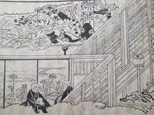 Load image into Gallery viewer, Eiri Genji Monogatari, 1660. The Rare Yokohon Edition with Over 200 Full Page Illustrations. Two from Another Set, and One Near Contemporary Volume, Entirely Handwritten and Hand Drawn. The Earliest, Illustrated Version of the Tale of Genji, in 30 Volumes