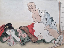 Load image into Gallery viewer, A Shunga Album of an Amorous Couple, Circa 1900-1950. Twelve Erotic Paintings