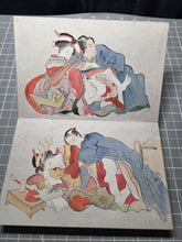 Load image into Gallery viewer, A Shunga Album of Various Pairings, Circa 1900-1950. Twelve Erotic Paintings