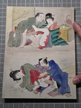 Load image into Gallery viewer, A Shunga Album of Various Pairings, Circa 1900-1950. Twelve Erotic Paintings