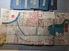 Load image into Gallery viewer, Edo Kiriezu (Cut-in-Pieces Map of Edo), 1852-1864. A Near Complete Chart of Tokyo, In Thirty Hand Colored Woodblock Print Maps. The Owariya Ban Kiri-e Zu