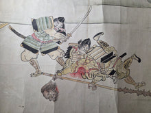 Load image into Gallery viewer, Oeyama Emaki (Oeyama Picture Scroll), Circa 1800-1850. An Emakimono Handscroll with Many Paintings of this Tale of Oni King Shuten Doji, Being the Second of Two Scrolls