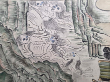 Load image into Gallery viewer, Oeyama Emaki (Oeyama Picture Scroll), Circa 1800-1850. An Emakimono Handscroll with Many Paintings of this Tale of Oni King Shuten Doji, Being the Second of Two Scrolls