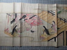 Load image into Gallery viewer, Oeyama Emaki (Oeyama Picture Scroll), Circa 1800-1850. An Emakimono Handscroll with Many Paintings of this Tale of Oni King Shuten Doji, Being the Second of Two Scrolls