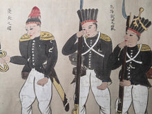 Load image into Gallery viewer, Amerika-sō Aishū Uraga Tsu Torai Emaki Ken-ichi and Makuni (Picture Scroll of the Arrival of the Uragazu Migrants from the Sagami Province of America Volumes 1 and 2), Circa 1853. Two Rare Black Ship Scrolls of the Perry Expedition