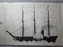 Load image into Gallery viewer, Amerika-sō Aishū Uraga Tsu Torai Emaki Ken-ichi and Makuni (Picture Scroll of the Arrival of the Uragazu Migrants from the Sagami Province of America Volumes 1 and 2), Circa 1853. Two Rare Black Ship Scrolls of the Perry Expedition