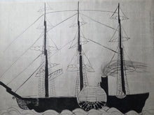 Load image into Gallery viewer, Amerika-sō Aishū Uraga Tsu Torai Emaki Ken-ichi and Makuni (Picture Scroll of the Arrival of the Uragazu Migrants from the Sagami Province of America Volumes 1 and 2), Circa 1853. Two Rare Black Ship Scrolls of the Perry Expedition