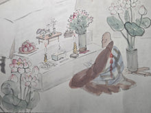 Load image into Gallery viewer, Tanuki no Majutsu Makimono (The Magic of the Tanuki Picture Scroll), 1928. A Delightful Emakimono Tale of a Raccoon, with Numerous Painted Scenes of a Comical Nature, and Several Hell Scenes, including a Demonic Procession
