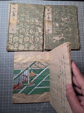 Load image into Gallery viewer, Nara Ehon Bunsho Soshi (Nara Picture Book Bunsho Soshi), 1456. A Complete Set of Three Medieval Manuscripts, with A Suite of Fourteen Sumptuously Illuminated and Hand Painted Illustrations