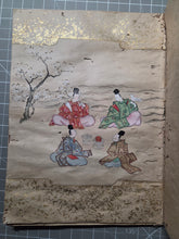 Load image into Gallery viewer, Nara Ehon Bunsho Soshi (Nara Picture Book Bunsho Soshi), 1456. A Complete Set of Three Medieval Manuscripts, with A Suite of Fourteen Sumptuously Illuminated and Hand Painted Illustrations