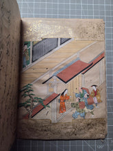Load image into Gallery viewer, Nara Ehon Bunsho Soshi (Nara Picture Book Bunsho Soshi), 1456. A Complete Set of Three Medieval Manuscripts, with A Suite of Fourteen Sumptuously Illuminated and Hand Painted Illustrations