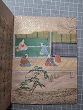 Load image into Gallery viewer, Nara Ehon Bunsho Soshi (Nara Picture Book Bunsho Soshi), 1456. A Complete Set of Three Medieval Manuscripts, with A Suite of Fourteen Sumptuously Illuminated and Hand Painted Illustrations