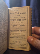 Load image into Gallery viewer, The Holy Bible Containing the Old and New Testament, 1750. Volume 2 of 2. With the New Testament and Part of the Old. Finely Bound and with Early Woman Ownership