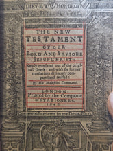 Load image into Gallery viewer, The Holy Bible containing the Old Testament and the New, 1638. An Early Bible with a Beautiful Contemporary Binding and Silver Fittings, and Early, Documented Women Ownership