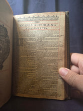 Load image into Gallery viewer, The Holy Bible Containing the Old Testament and the New, 1618(?)/1633. An Early English Bible Ruled in Red, With the First Scottish Edition of the King James New Testament
