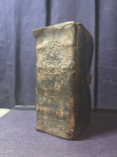 Load image into Gallery viewer, The Holy Bible containing the Old Testament and the New; Bound With; The Whole Book of Psalms Collected into English Meter, 1676/1677. Contemporary Binding with a Curious Spine and Silver Clasp,  and Early Women Ownership Inscriptions