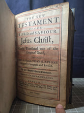 Load image into Gallery viewer, The New Testament of our Lord and Saviour Jesus Christ, 1725. In a Near Contemporary Binding, with Silver Fittings