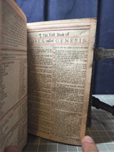 Load image into Gallery viewer, The Holy Bible containing the Old Testament and the New, 1712/1713. A Baskett Bible in a Beautiful Contemporary Binding Commissioned and Owned by a Pious Woman, with Silver Fittings and Engravings
