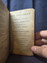 Load image into Gallery viewer, The Holy Bible Containing the Old Testament and The New, 1800. With A Contemporary Ownership Inscription and in a Morocco Binding