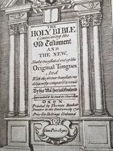 Load image into Gallery viewer, The Holy Bible containing the Old Testament and the New, 1750. Finely Bound in Contemporary Morocco with Early Family Register Notes