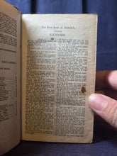 Load image into Gallery viewer, The Holy Bible Containing the Old and the New Testaments, 1822. In a Contemporary Leather Wallet Binding