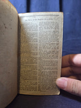 Load image into Gallery viewer, The Holy Bible Containing the Old and New Testaments; Bound With; The Psalms of David and Translations and Paraphrases, 1800/1797. Volume 2 of 2. A Pocket Bible with a Contemporary Wallet Binding and Owner Inscriptions