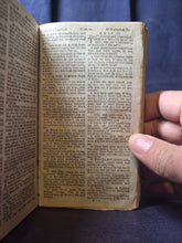 Load image into Gallery viewer, The Holy Bible Containing the Old and New Testaments; Bound With; The Psalms of David and Translations and Paraphrases, 1800/1797. Volume 2 of 2. A Pocket Bible with a Contemporary Wallet Binding and Owner Inscriptions