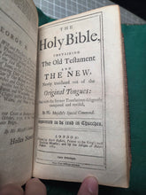 Load image into Gallery viewer, The Book of Common Prayer; Bound With; The Holy Bible containing the Old Testament and the New; Bound With; The Whole Book of Psalms, 1765/1766. With a Beautiful Contemporary Binding and Early Family Register