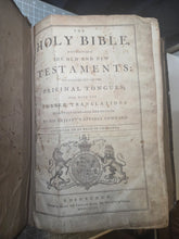Load image into Gallery viewer, The Holy Bible containing the Old and the New Testaments, 1793. An Early and Large Folio Bible