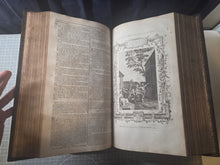 Load image into Gallery viewer, The Universal Family Bible, or Christian's Divine Library. Containing the Sacred Text of the Old and New Testament, 1775. A Beautiful Folio Bible With 100 Engraved Maps and Plates, and in a Contemporary Binding