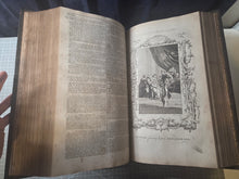 Load image into Gallery viewer, The Universal Family Bible, or Christian's Divine Library. Containing the Sacred Text of the Old and New Testament, 1775. A Beautiful Folio Bible With 100 Engraved Maps and Plates, and in a Contemporary Binding