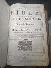 Load image into Gallery viewer, The Holy Bible containing the Old and the New Testaments, 1751. The First Baskett Bible in Folio