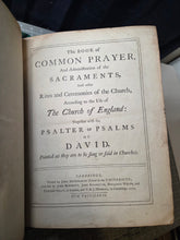 Load image into Gallery viewer, The Book of Common Prayer; Bound With; The Holy Bible Containing the Old and New Testament; Bound With; The Whole Book of Psalms, 1770/1775/1771. A Folio Bible in a Beautifully Tooled Contemporary Binding