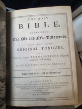 Load image into Gallery viewer, The Book of Common Prayer; Bound With; The Holy Bible Containing the Old and New Testament; Bound With; The Whole Book of Psalms, 1770/1775/1771. A Folio Bible in a Beautifully Tooled Contemporary Binding
